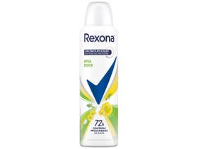 Desodorante Antitranspirante Aerossol Feminino - Rexona Erva Doce 72 horas 150ml