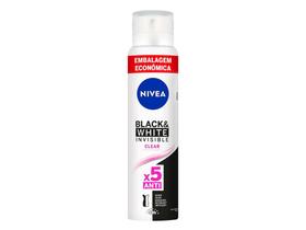 Desodorante Antitranspirante Aerossol Nivea - Invisible Black & White Clear Feminino 200ml