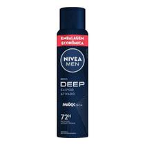 Desodorante Antitranspirante Aerossol NIVEA MEN Deep Carvão Ativado 200ml Desodorante Antitranspirante Aerossol NIVEA MEN Deep Carvão Ativado 200ml