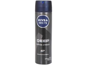 Desodorante Antitranspirante Aerossol Nivea - Men Deep Masculino Proteção 48 Horas 150ml - Nivea Men