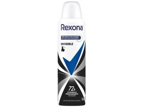 Desodorante Antitranspirante Aerossol Rexona Invisible Feminino 72 Horas 150ml