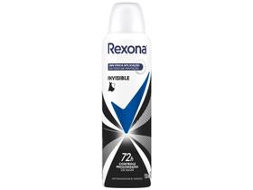 Desodorante Antitranspirante Aerossol Rexona Invisible Feminino 72 Horas 150ml Desodorante Antitranspirante Aerossol Rexona Invisible Feminino 72 Horas 150ml