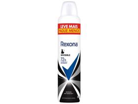 Desodorante Antitranspirante Aerossol Rexona Invisible Feminino 72 Horas 250ml Desodorante Antitranspirante Aerossol Rexona Invisible Feminino 72 Horas 250ml