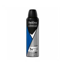 Desodorante Antitranspirante Aerossol Rexona Masculino Clinical Clean 150ml Desodorante Antitranspirante Aerossol Rexona Masculino Clinical Clean 150ml