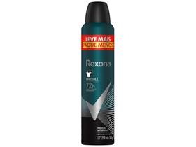 Desodorante Antitranspirante Aerossol Rexona Men - Invisible Masculino 72 Horas 250ml Desodorante Antitranspirante Aerossol Rexona Men - Invisible Masculino 72 Horas 250ml