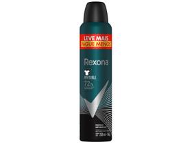 Desodorante Antitranspirante Aerossol Rexona Men - Invisible Masculino 72 Horas 250ml