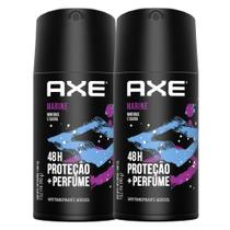 Desodorante Antitranspirante Axe Marine Aerossol 152ml Kit com duas unidades
