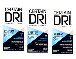 Desodorante Antitranspirante Certain-Dri AM Sólido 73g x3