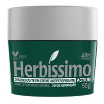 Desodorante Antitranspirante Creme Herbíssimo Action 55g