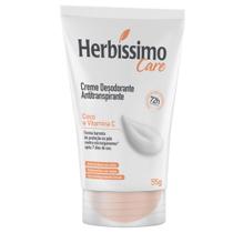 Desodorante Antitranspirante Creme Herbíssimo Care Coco E Vitamina C 55g - HERBISSIMO