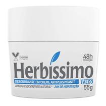 Desodorante Antitranspirante Creme Herbíssimo Talco 48h 55g