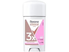 Desodorante Antitranspirante Creme Rexona Clinical Extra Dry Classic 96 Horas Original 58g