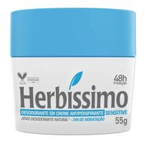 Desodorante Antitranspirante Creme Sensitive Herbissimo 55g