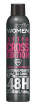 Desodorante antitranspirante cross edition woman aero 250ml/150g soffie