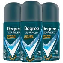 Desodorante antitranspirante Degree Men Travel 72H 30ml, pacote com 3 Desodorante antitranspirante Degree Men Travel 72H 30ml, pacote com 3