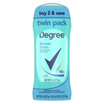 Desodorante Antitranspirante Degree Shower Clean Feminino 75ml x2