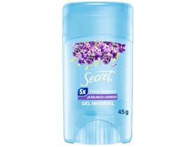 Desodorante Antitranspirante em Gel Secret - Invisible pH Balanced Lavender Feminino 45g