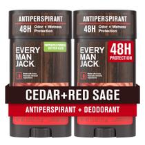 Desodorante antitranspirante Every Man Jack Cedar+Red Sage 75mL