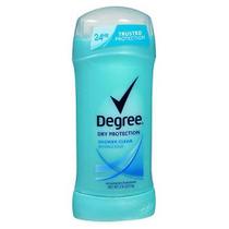 Desodorante antitranspirante feminino Degree Invisible Solid Shower Clean 2,6 oz por Degree (pacote com 4)
