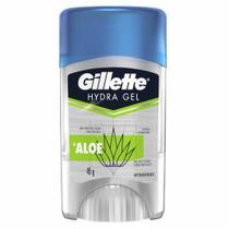 Desodorante antitranspirante hidra gel gillette aloe aplicação transparente masculino 45g