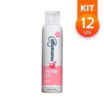 Desodorante Antitranspirante Monange Proteção Seca Sem Álcool Toque Seco 48hs 150ml (Kit com 12)