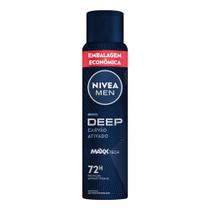Desodorante Antitranspirante Nivea Men Deep Carvão Ativado Maxx Tech 200ml
