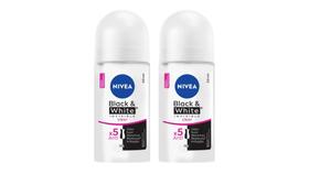 Desodorante Antitranspirante Nivea Roll On Clear 72h Kit com 2 50 Ml Desodorante Antitranspirante Nivea Roll On Clear 72h Kit com 2 50 Ml
