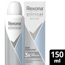 Desodorante Antitranspirante Rexona Clinical sem Perfume 150ml