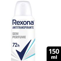 Desodorante Antitranspirante Rexona Feminino Sem Perfume 150ml