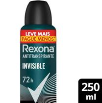 Desodorante Antitranspirante Rexona Men Invisible Aerosol 72h 250ml Desodorante Antitranspirante Rexona Men Invisible Aerosol 72h 250ml