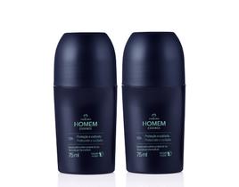 Desodorante Antitranspirante Roll-On Natura Homem Essence kit 2