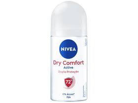 Desodorante Antitranspirante Roll On Nivea Active - Dry Comfort Feminino 50ml Desodorante Antitranspirante Roll On Nivea Active - Dry Comfort Feminino 50ml
