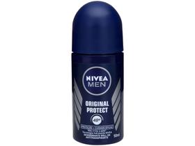 Desodorante Antitranspirante Roll On Nivea - Man Original Protect Masculino 50ml