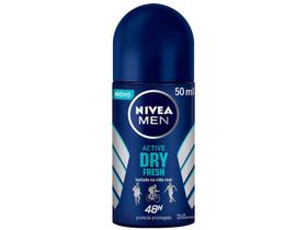 Desodorante Antitranspirante Roll On Nivea - Men Active Dry Fresh Masculino 50ml Desodorante Antitranspirante Roll On Nivea - Men Active Dry Fresh Masculino 50ml