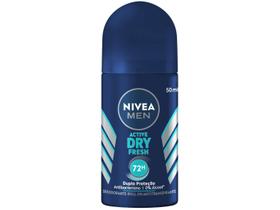 Desodorante Antitranspirante Roll On Nivea - Men Active Dry Fresh Masculino 50ml