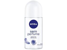 Desodorante Antitranspirante Roll On Nivea - Sem Perfume Feminino 50ml