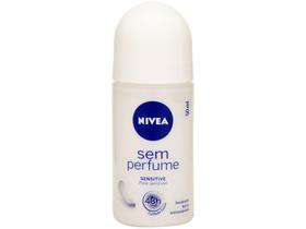 Desodorante Antitranspirante Roll On Nivea - Sem Perfume Feminino 50ml