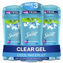 Desodorante antitranspirante Secret Fresh Clear Gel Waterlily 75mL