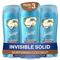 Desodorante antitranspirante Secret Invisible Solid Coconut 78mL