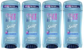Desodorante Antitranspirante Secret Outlast Clear Gel - 4 Unidades de 75ml