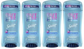 Desodorante Antitranspirante Secret Outlast Clear Gel - 4 Unidades de 75ml