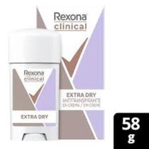 Desodorante Antitranspirante Stick Creme Rexona Clinical Extra Dry Feminino 96h 58g
