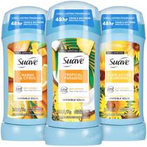 Desodorante antitranspirante suave para mulheres, pacote com 3 unidades de 80 ml