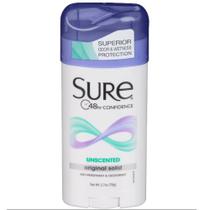 Desodorante Antitranspirante Sure Original Sólido Sem Perfume 76g Pacote com 5 Desodorante Antitranspirante Sure Original Sólido Sem Perfume 76g Pacote com 5