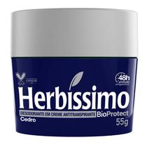 Desodorante Antitranspiratne Creme Herbíssimo BioProtect Cedro 48h 55g