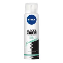 Desodorante Antitraspirante Aerosol Nivea Invisible Black & White Fresh 150ml