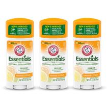 Desodorante Arm & Hammer Essentials Citrus Laranja - 3 Unidades de 75ml