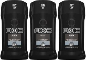 Desodorante AXE Black Antitranspirante em Bastão - Pacote com 3 Unidades (80ml cada) Desodorante AXE Black Antitranspirante em Bastão - Pacote com 3 Unidades (80ml cada)