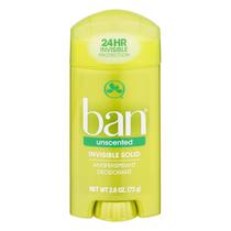 Desodorante Ban Antitranspirante Sólido Invisível Sem Perfume - 4 Unidades de 75ml Desodorante Ban Antitranspirante Sólido Invisível Sem Perfume - 4 Unidades de 75ml