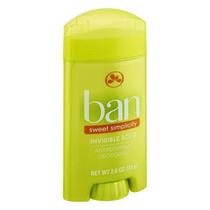 Desodorante Ban Sweet Simplicity Invisible Solid 76 ml (pacote com 2) Desodorante Ban Sweet Simplicity Invisible Solid 76 ml (pacote com 2)